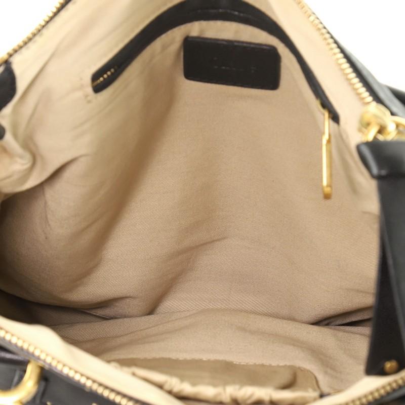 Black Chloe Marcie Shoulder Bag Studded Leather Medium