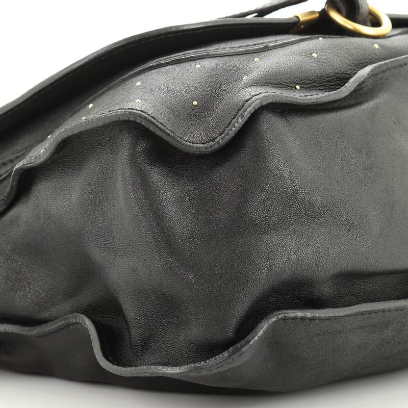 Chloe Marcie Shoulder Bag Studded Leather Medium In Good Condition In NY, NY