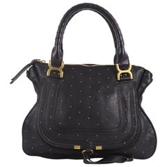 Chloe Marcie Shoulder Bag Studded Leather Medium