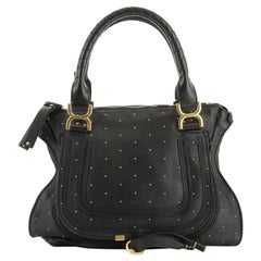Chloe Marcie Shoulder Bag Studded Leather Medium