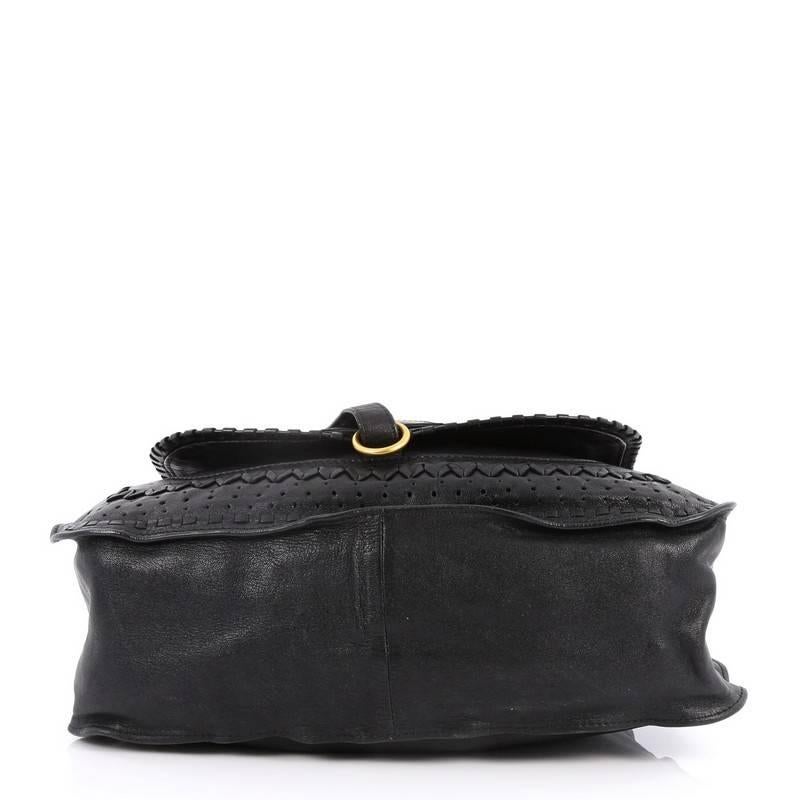 Women's or Men's Chloe Marcie Shoulder Bag Whipstitch Leather Medium
