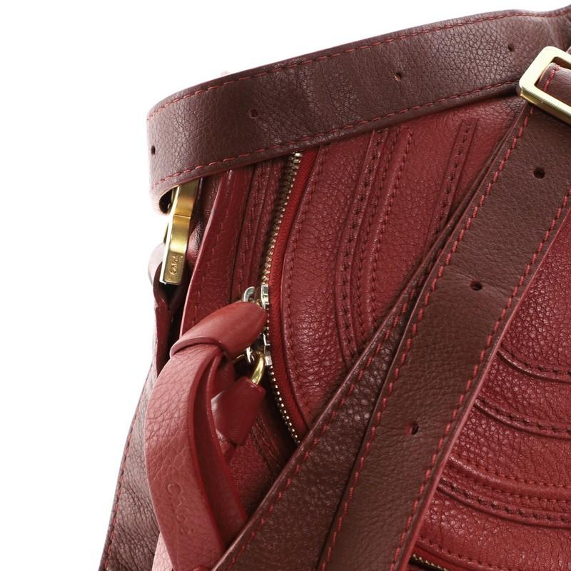 Chloe Marcie Reißverschluss Umhängetasche Leder Medium 1