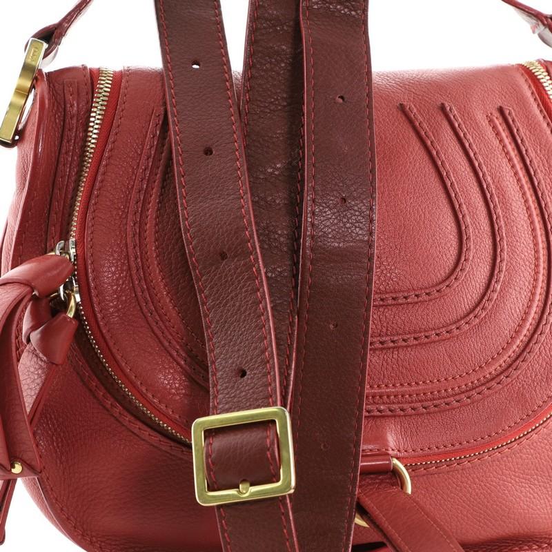 Chloe Marcie Zip Crossbody Bag Leather Medium In Good Condition In NY, NY