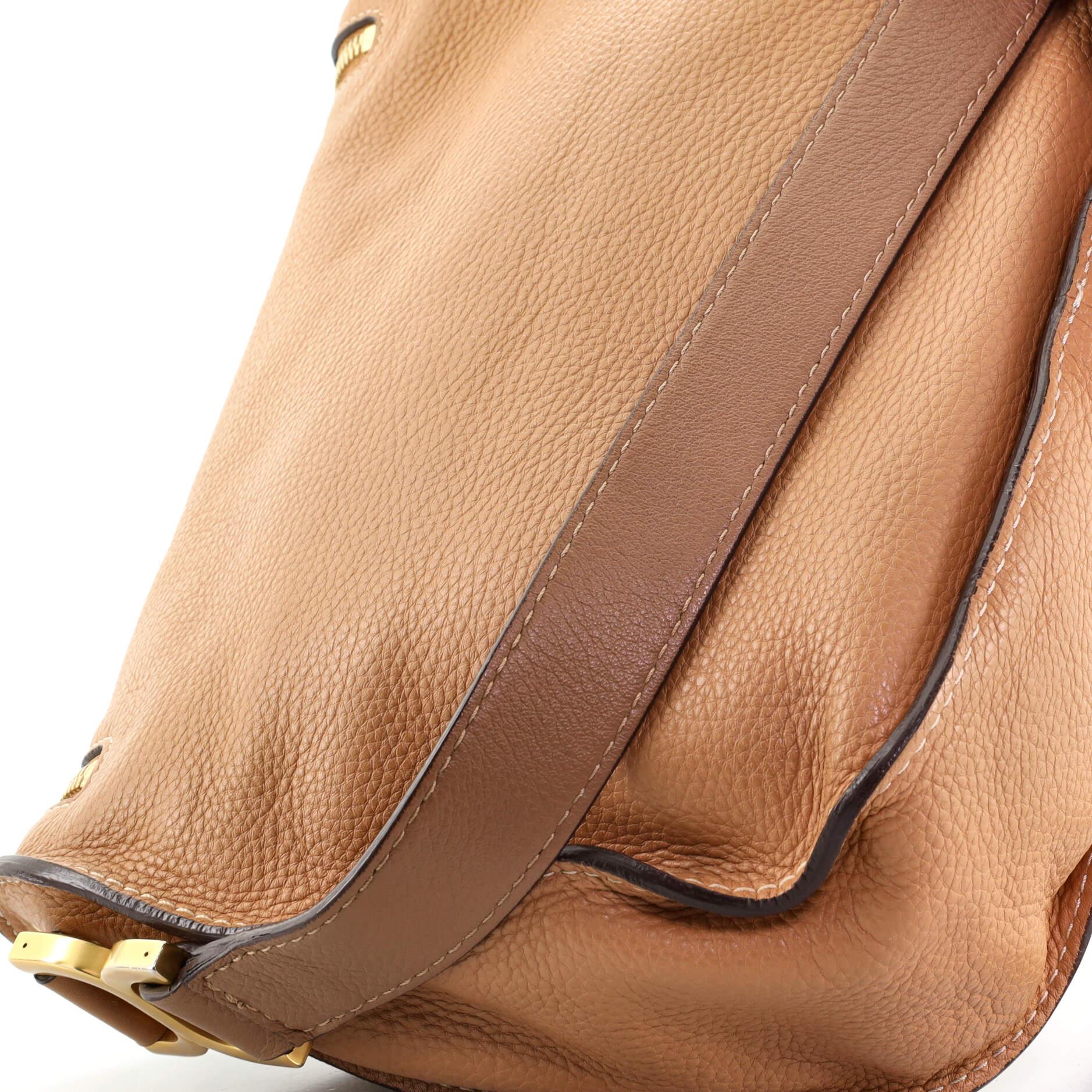 Chloe Marcie Zip Crossbody Bag Leather Medium In Good Condition In NY, NY