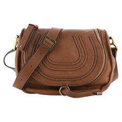 Chloe Marcie Reißverschluss Umhängetasche Leder Medium