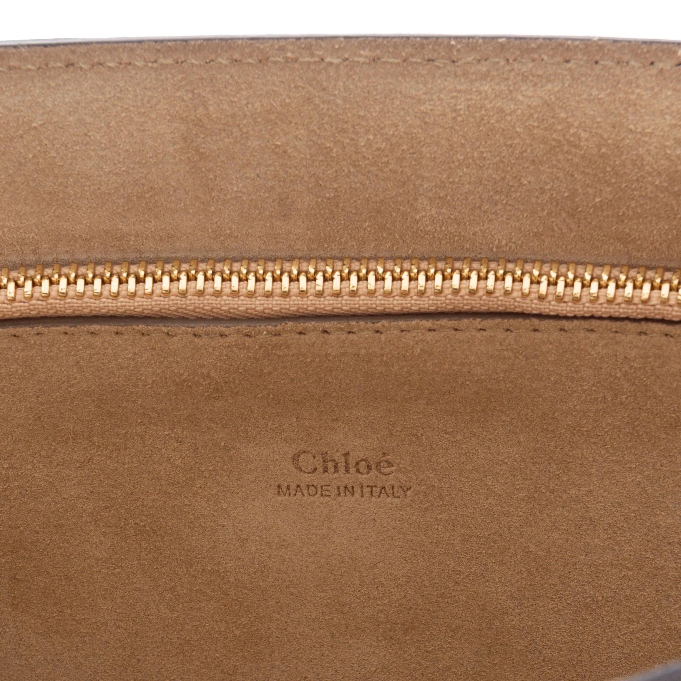 Chloé Medium Faye Motty Grey Suede and Leather Shoulder Bag (2016) 5