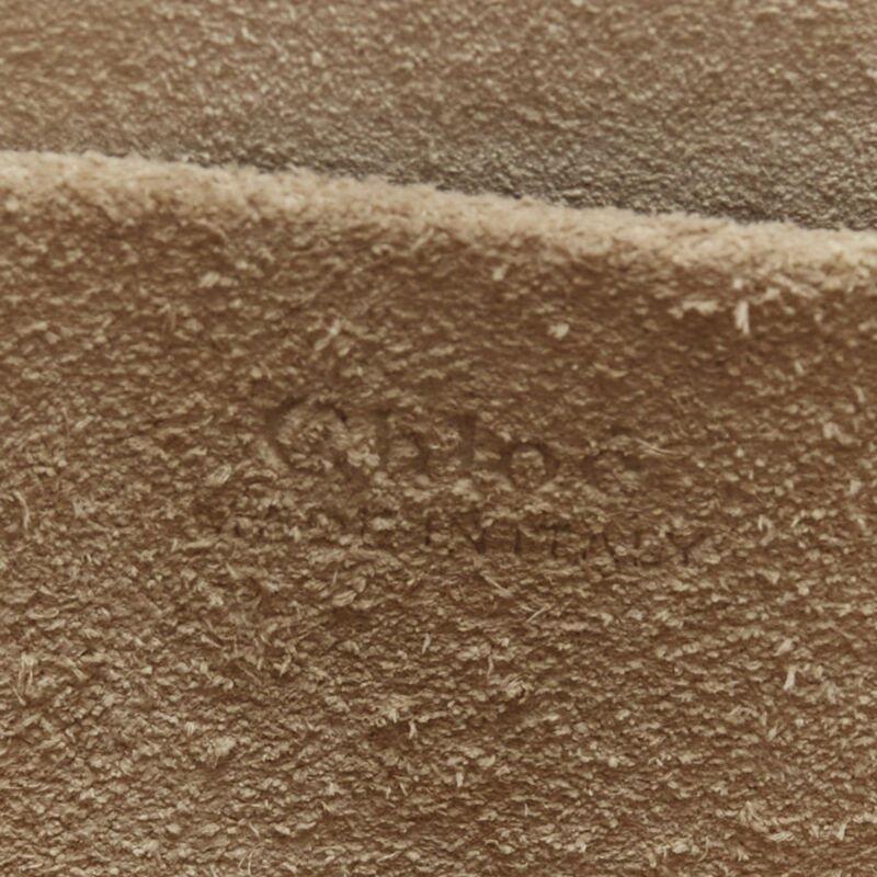 CHLOE Medium Nile gold bangle bracelet handle taupe leather saddle bag 6