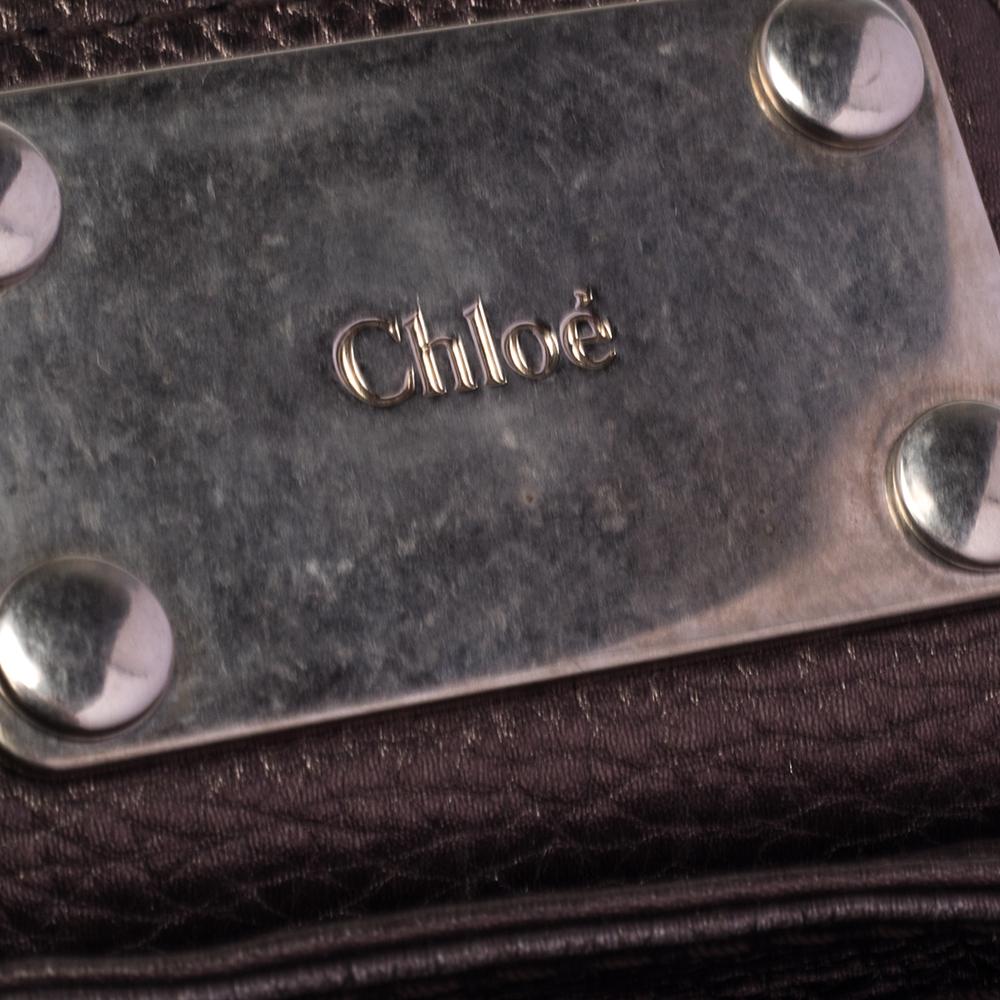 Chloe Metallic Brown Leather Mini Paddington Bag In Good Condition In Dubai, Al Qouz 2