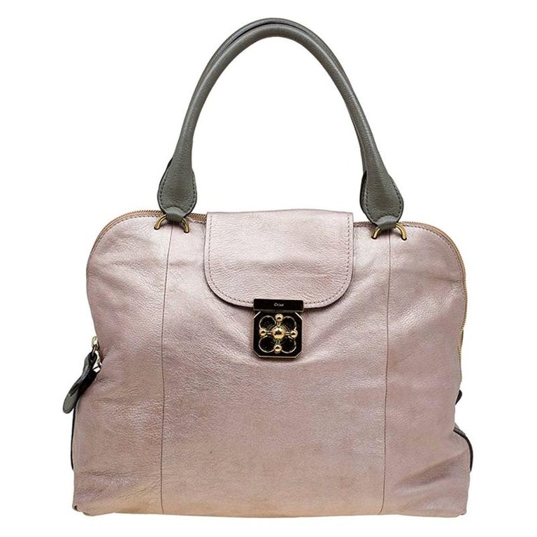Small Chloé Bowling Bag in Soft Leather - Black