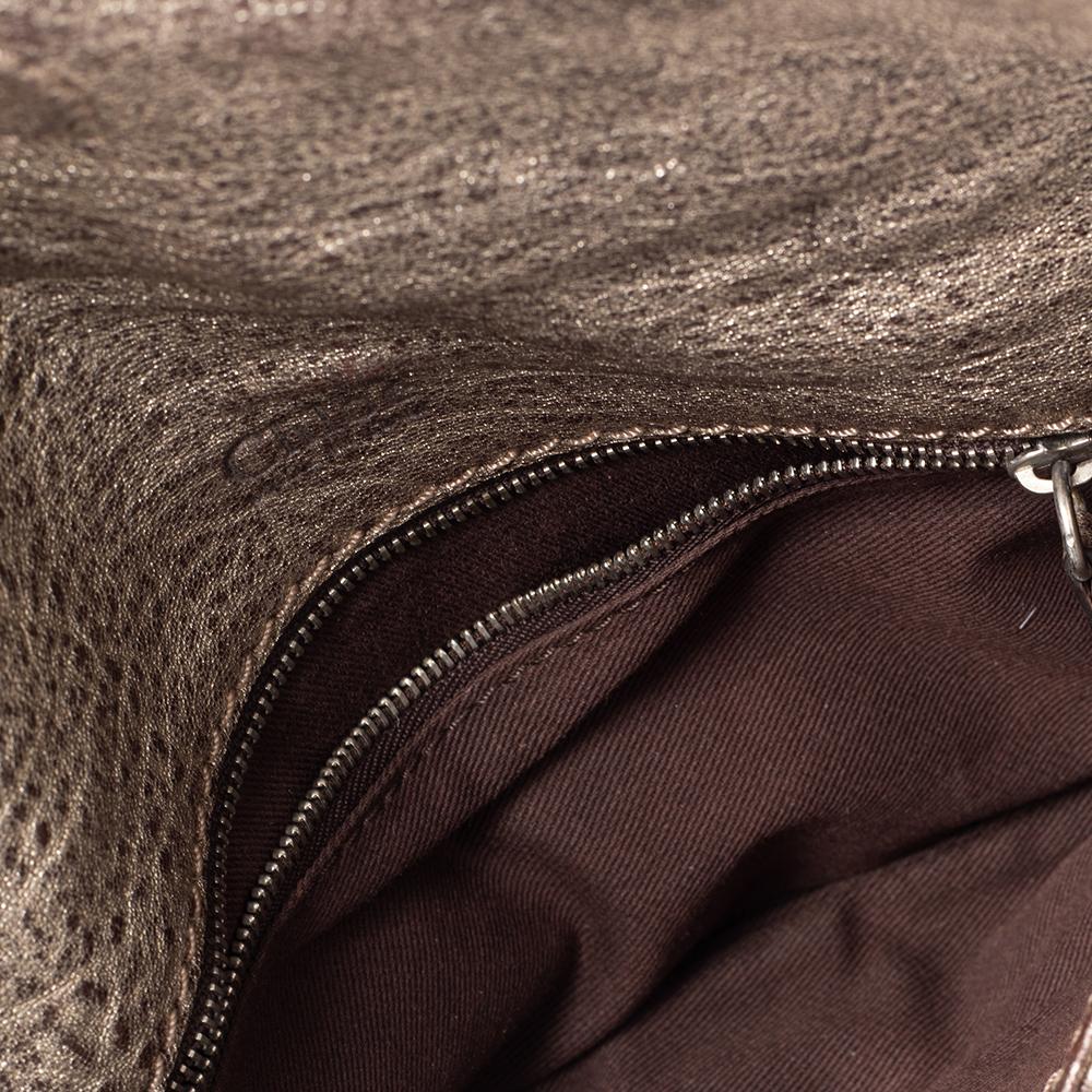 Women's Chloe Metallic Leather Paddington Flap Mini-Messenger Bag