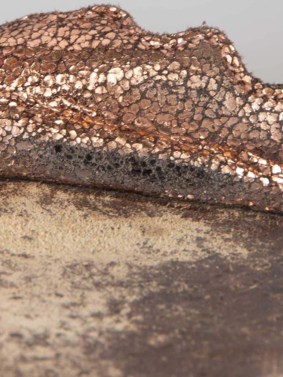 Chloé Metallic Rosa Lauren Knöchelriemen Flats Größe IT 36 Damen im Angebot