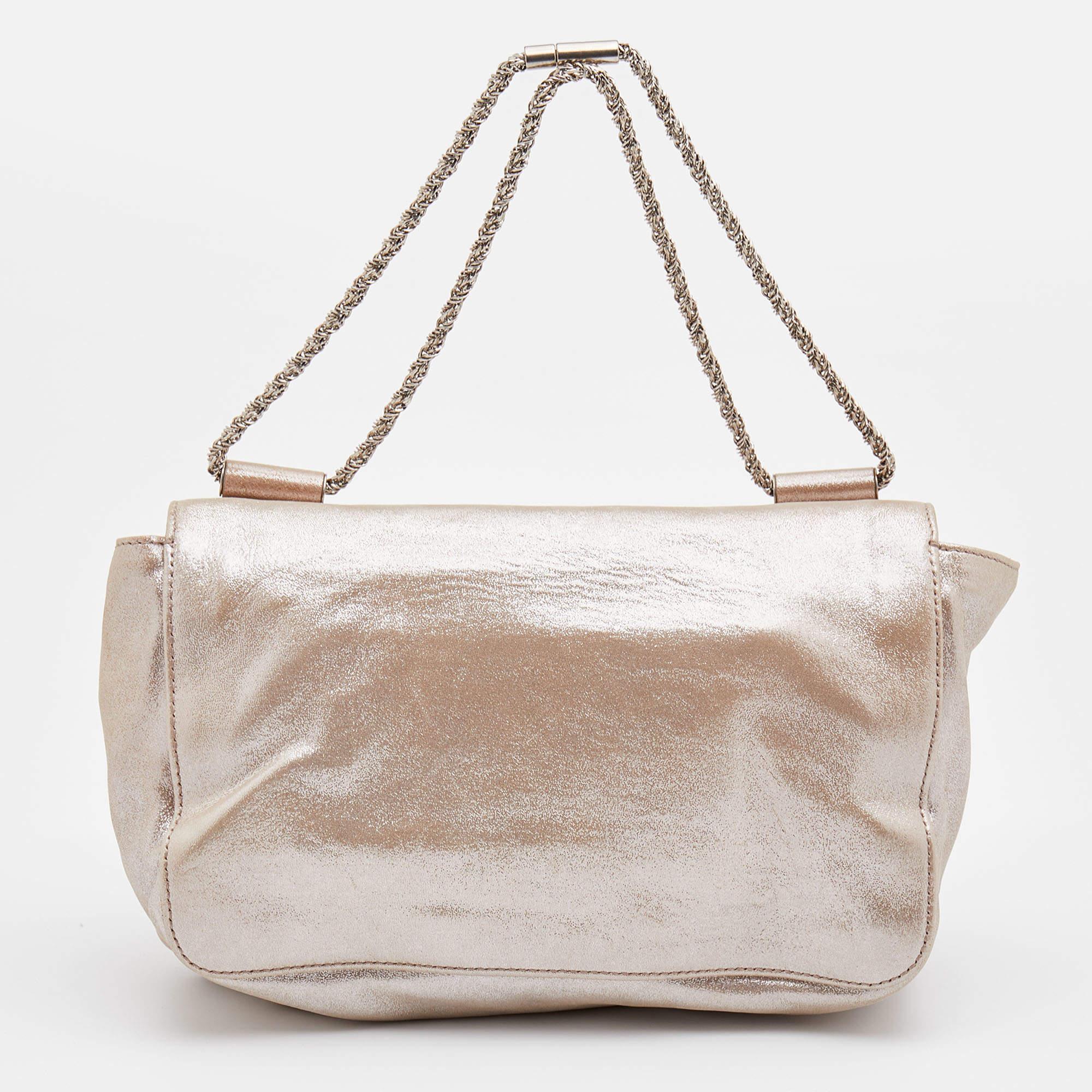 If you are looking for something that reflects chic and luxury, then this bag is a perfect choice. Crafted from premium materials, it can be conveniently carried around, and its interior is spaciously sized to house your belongings with