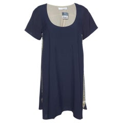 Chloé Midnight Blue Crepe Shift Dress M