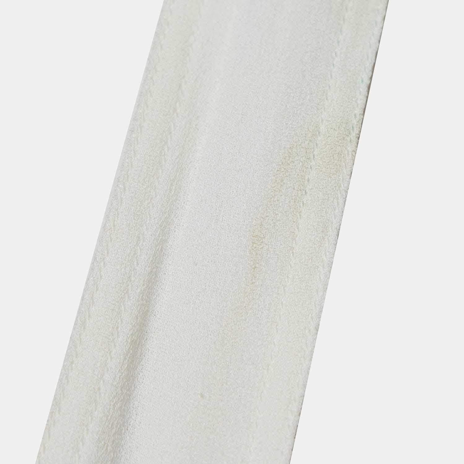Chloe Milk White Georgette Buckle Front Pleated Mini Dress S 3