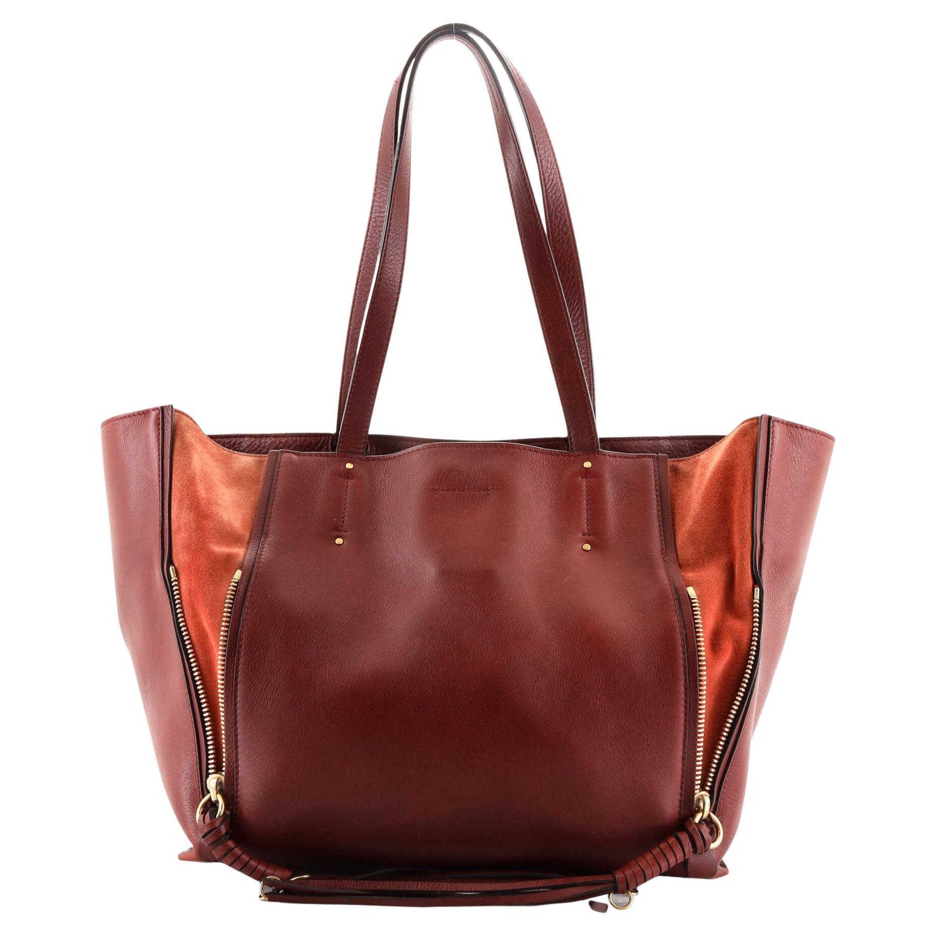 Chloe Milo Shopping Tote Leather Medium