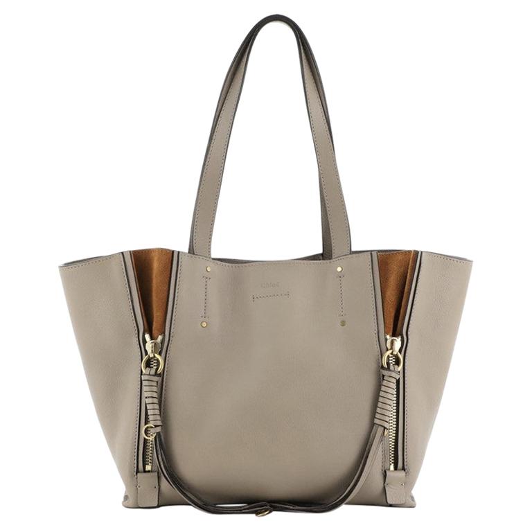 Chloe Milo Shopping Tote Leather Small
