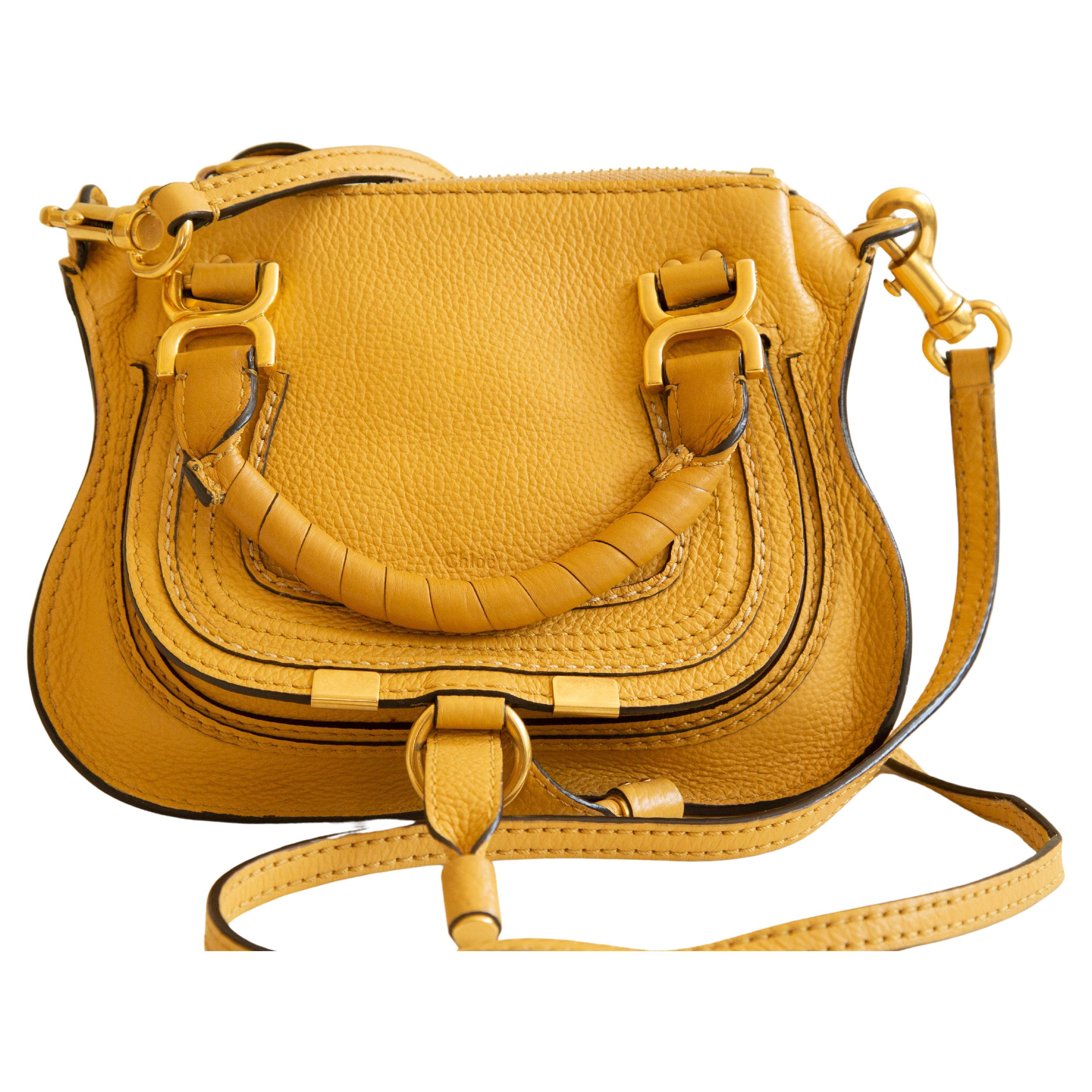 Chloe Mini Marcie Crossbody Bag Top Handle Bag For Sale at 1stDibs