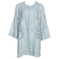 Chloe Mint Green Guipure Lace Oversized Coat S