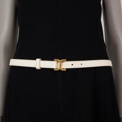 CHLOE Misty cream leather 2024 SMALL MARCI Belt L