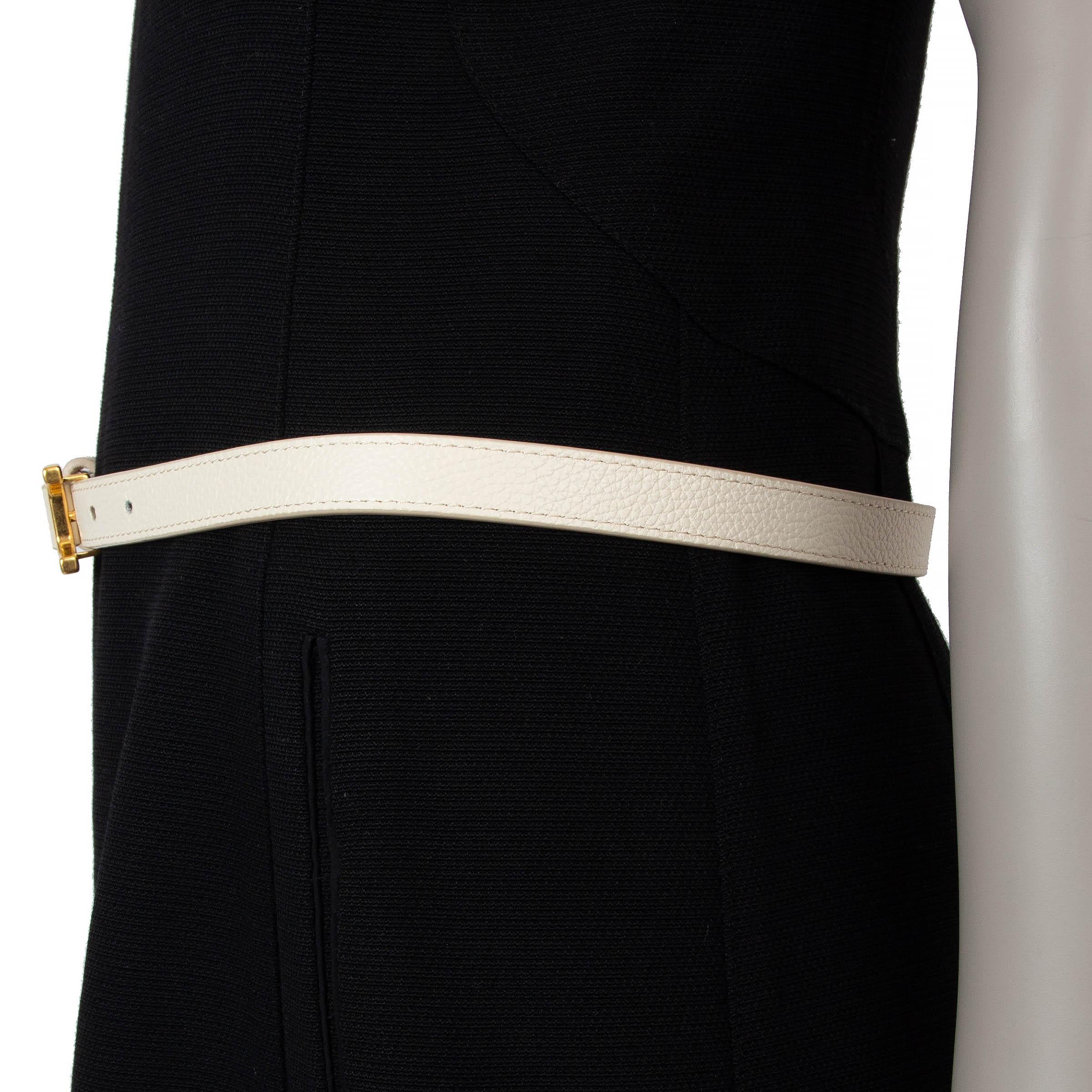 White CHLOE Misty cream leather 2024 SMALL MARCI Belt L For Sale