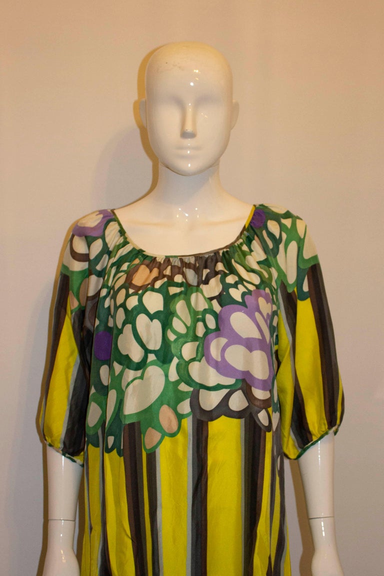 Women's Chloe Multi Colour Silk Tunic /Dress For Sale