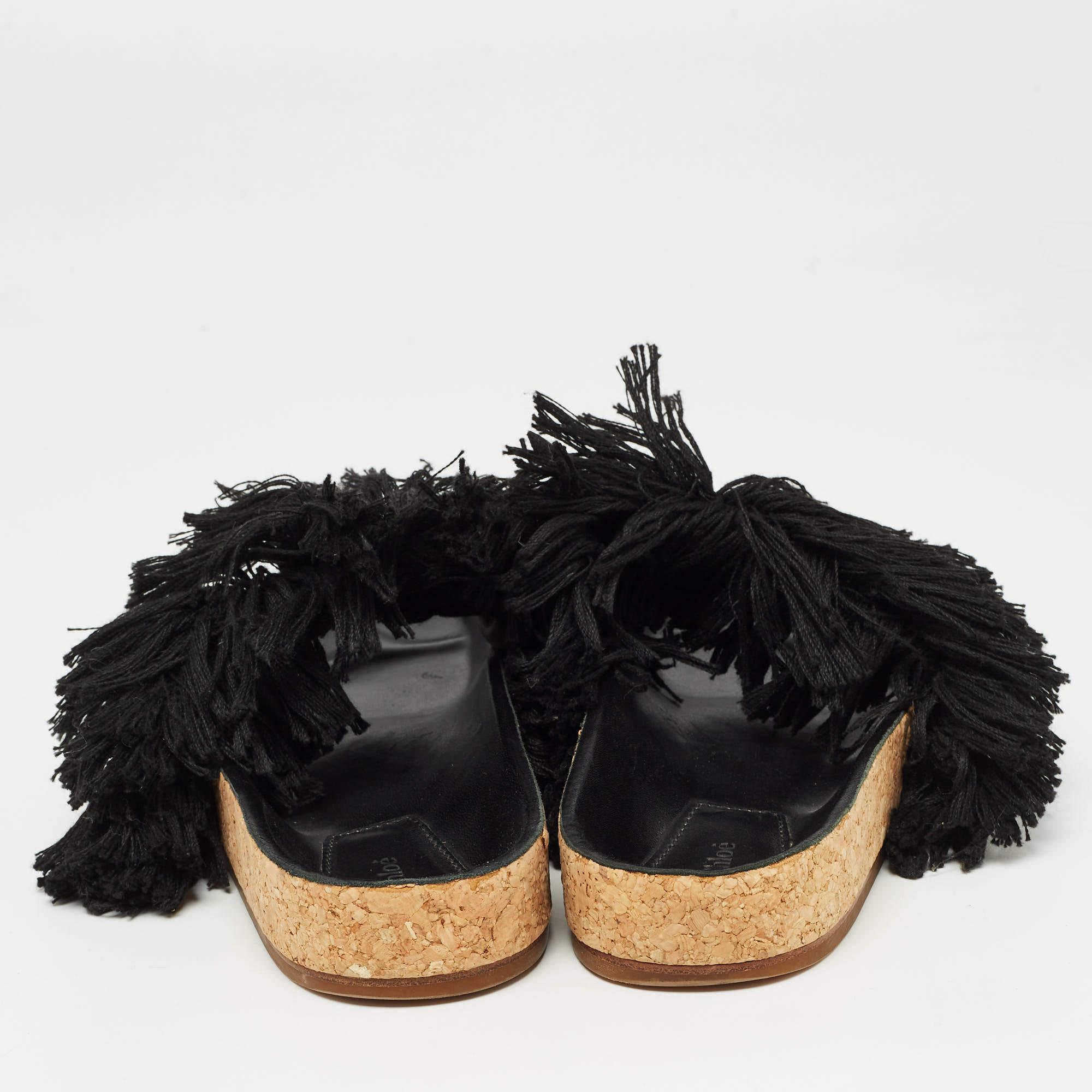 Women's Chloe Multicolor Canvas Flat Slides Size 37