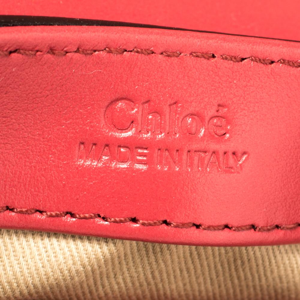 Women's Chloe Multicolor Croc Embossed Leather Mini C Top Handle Bag