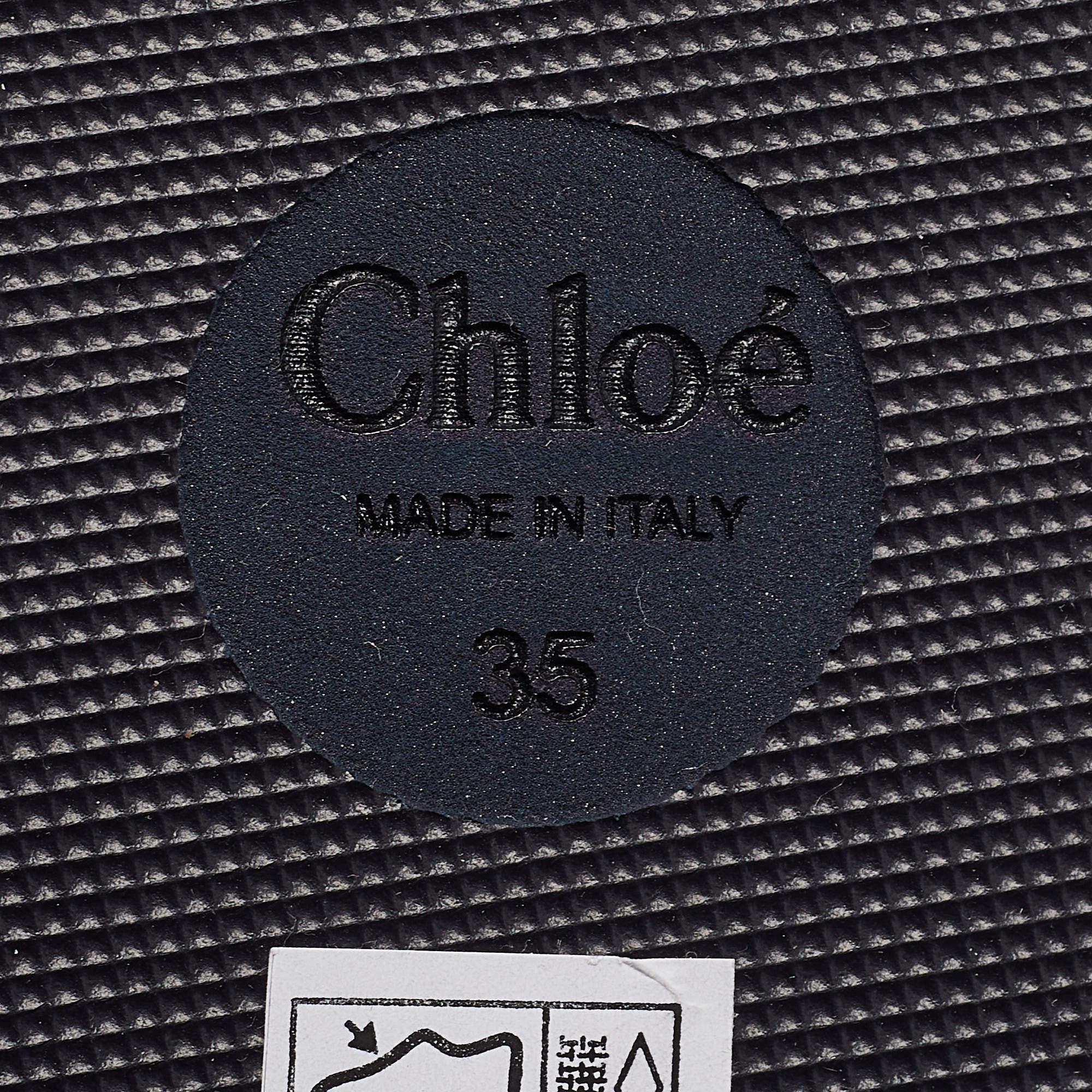 Chloé - Sandales à lanières en caoutchouc et tissu multicolore - Taille 35 en vente 2