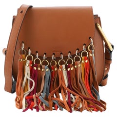 Chloe Multicolor Fringe Hudson Bag Leather Small