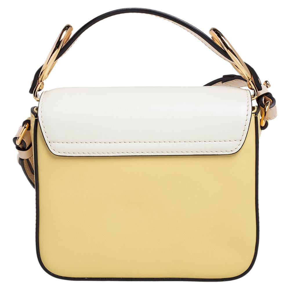 Chloe Multicolor Leather Mini C Double Carry Top Handle Bag 1