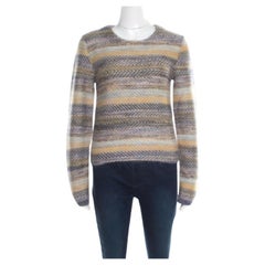 Chloe Multicolor Striped Chunky Knit Sweater S