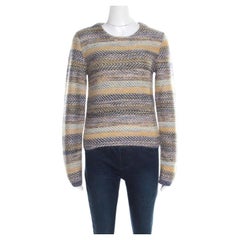 Chloe Multicolor Striped Chunky Knit Sweater S