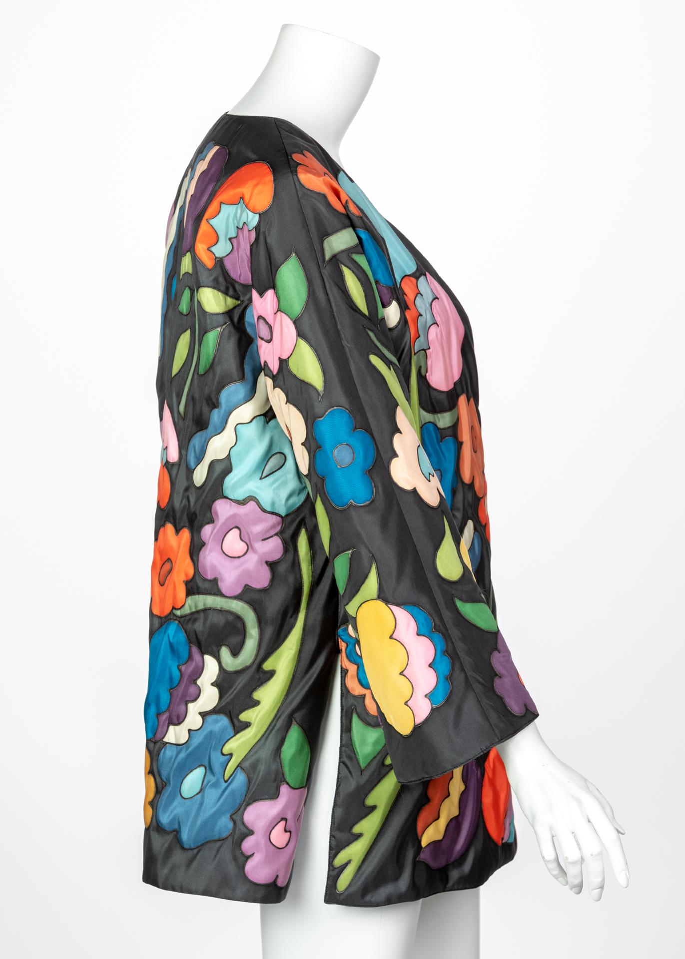 Women's Chloè Multicolored Floral Jacket, 1980s