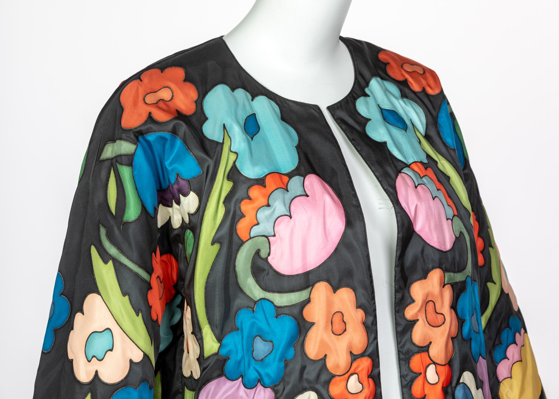 Chloè Multicolored Floral Jacket, 1980s 1