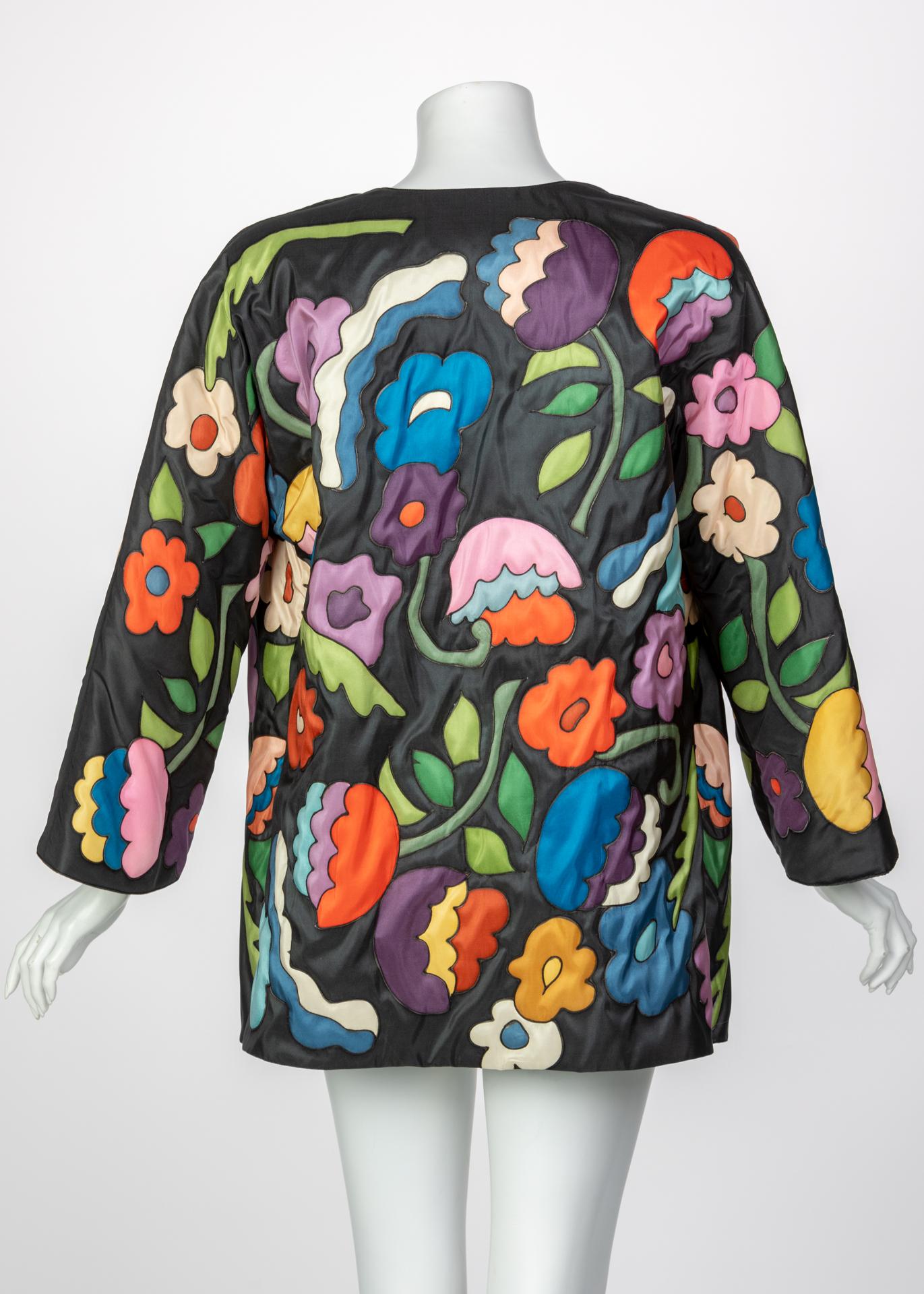 Chloè Multicolored Floral Jacket, 1980s 3