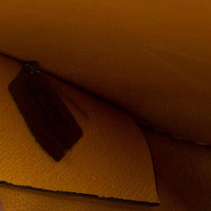 Chloe Mustard Laser Cut Leather Mini Hudson Shoulder Bag In Excellent Condition In Dubai, Al Qouz 2