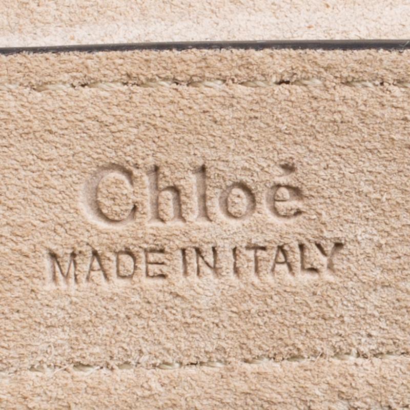 Chloe Mustard Laser Cut Leather Mini Hudson Shoulder Bag 1
