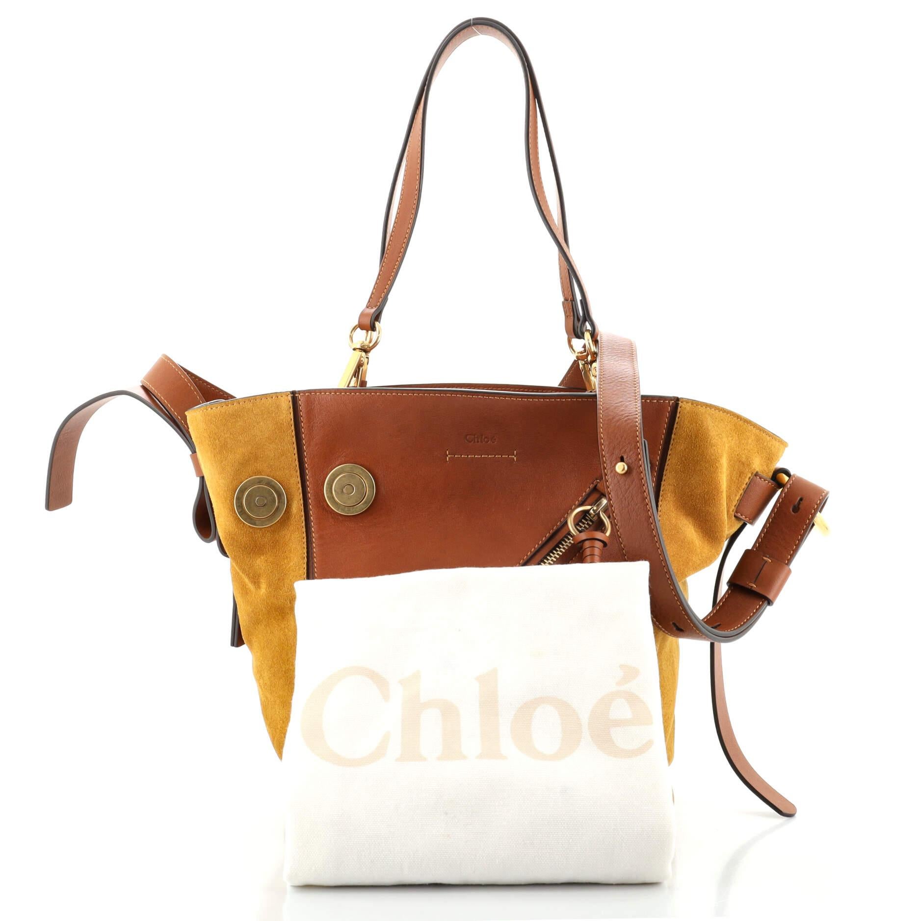 Chloe Myer Tote Leather and Suede Small