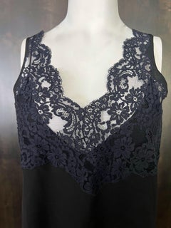 Chloe Navy and Black Tank Top Blouse, Size 38