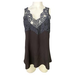 Chloe Navy and Black Tank Top Blouse, Size 38