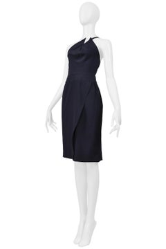 Chloé Navy Asymmetrical Dress
