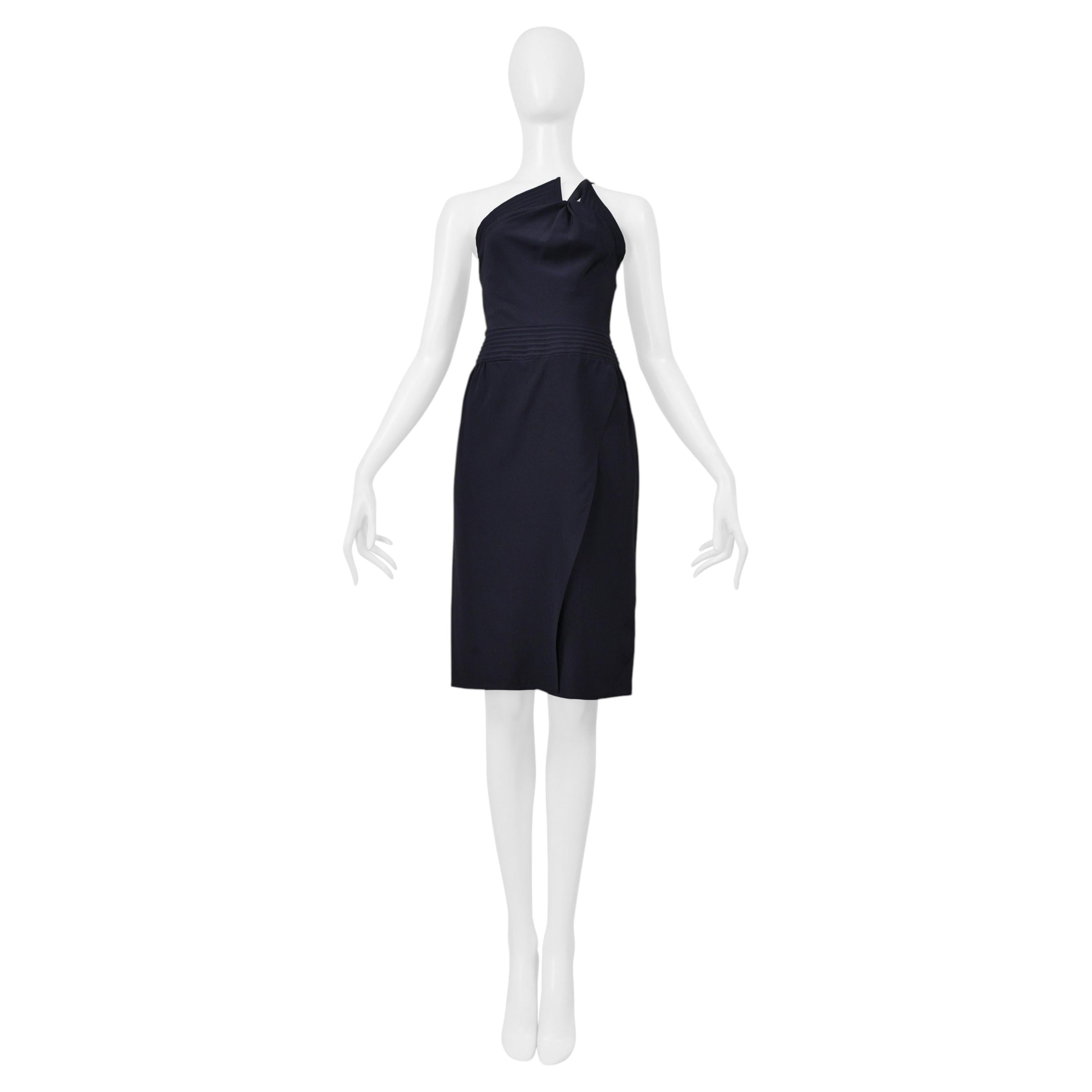 Vestito asimmetrico di Chloé in blu scuro