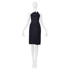 Chloé Navy Asymmetrical Dress
