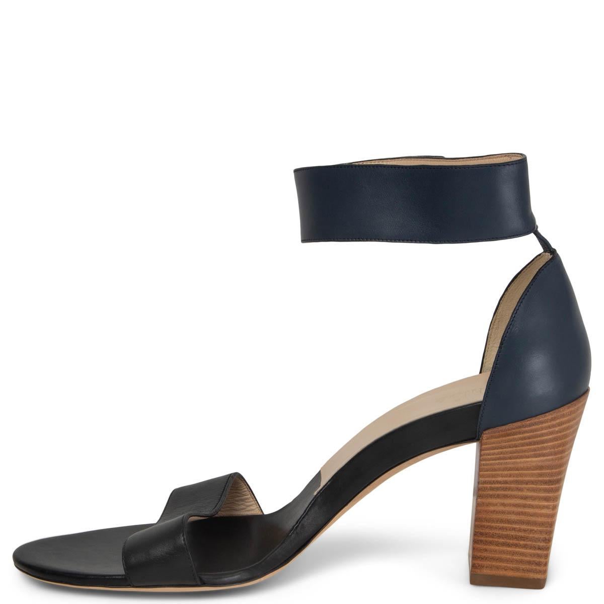 navy blue ankle strap shoes