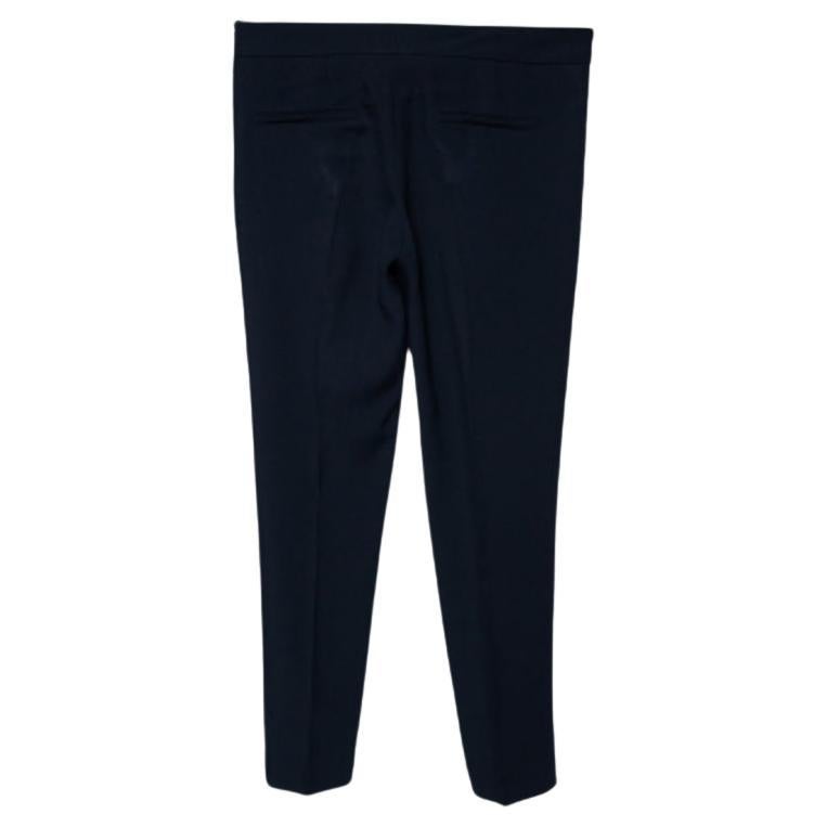 Chloe Navy Blue Crepe Formal Pants S