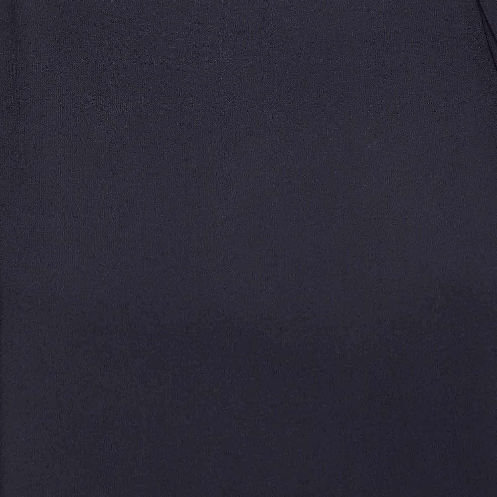 Chloe Marineblaues Anthraci Robe-Kleid aus Krepp mit Krawattenausschnitt S Damen im Angebot