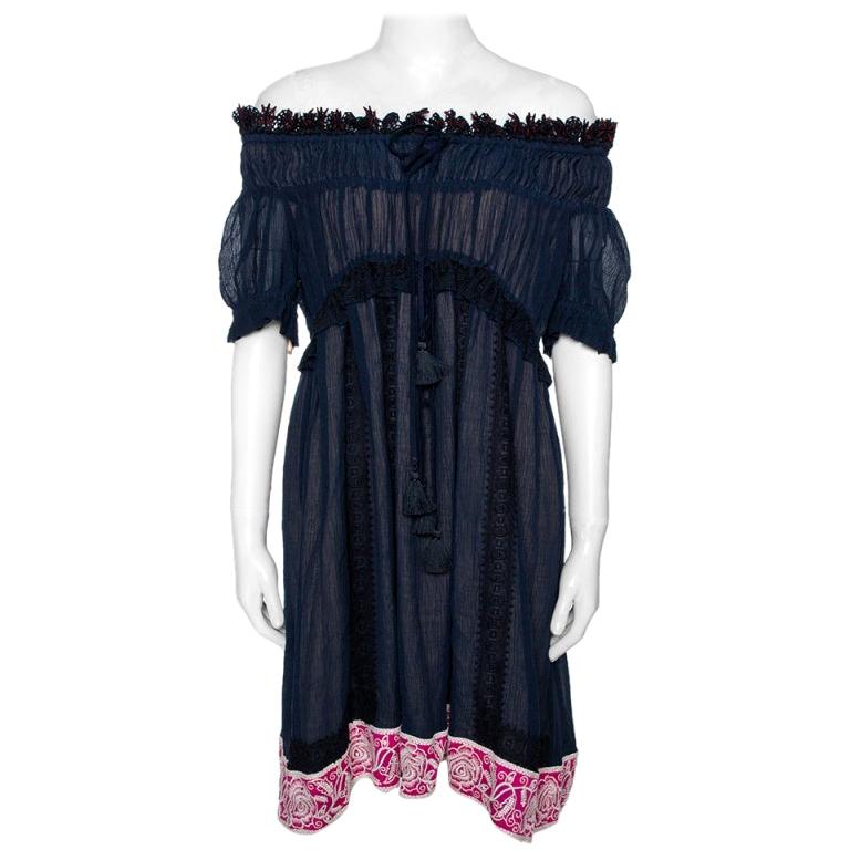 Chloe Dress in in Fiori Blu Print