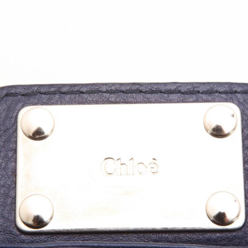 Chloe Navy Blue Large Paddington Tote For Sale 5