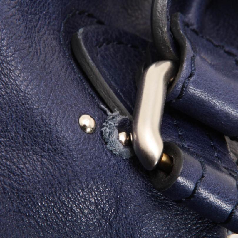 Chloe Navy Blue Large Paddington Tote For Sale 10