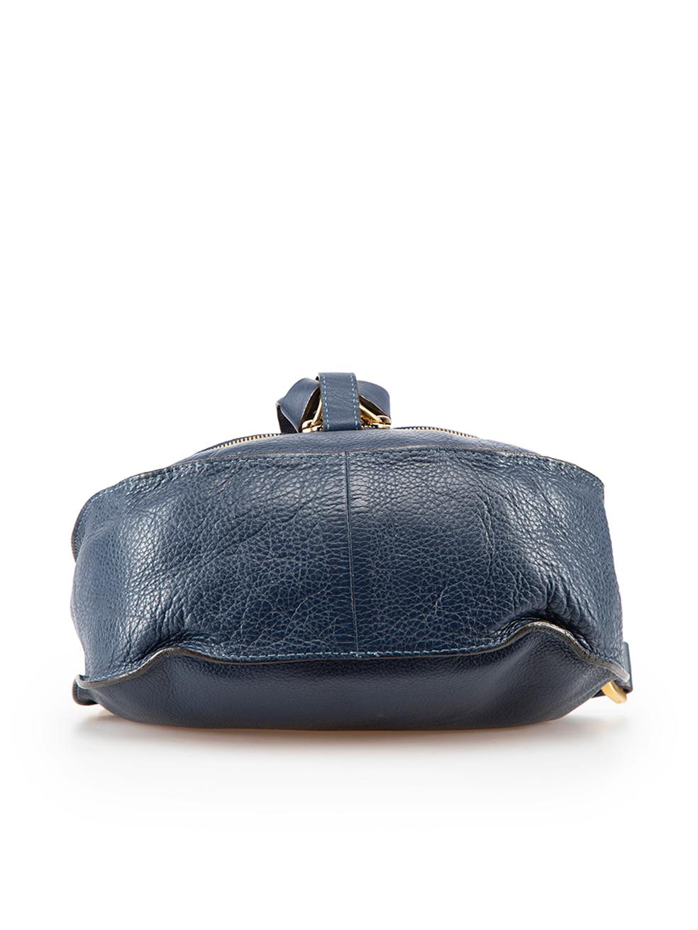 Women's Chloé Navy Leather Medium Marcie Crossbody Bag
